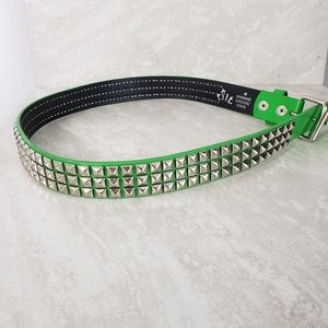 Tilt Green Studded Belt